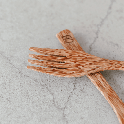 Wooden Coconut Forks