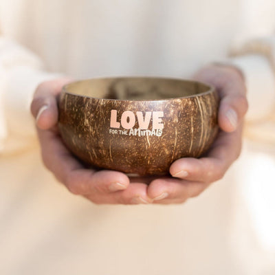 I Love Animals Coconut Bowl