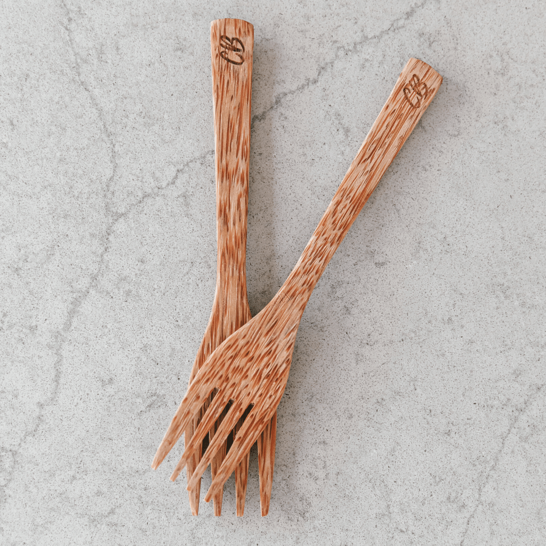 Wooden Coconut Forks