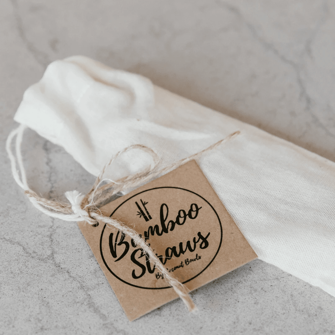 Bamboo Straws: Set of 4